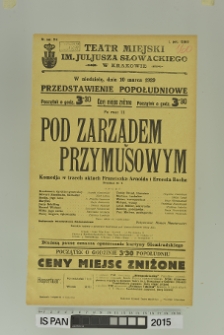 POD ZARZĄDEM PRZYMUSOWYM