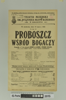 PROBOSZCZ WŚR&Oacute;D BOGACZY