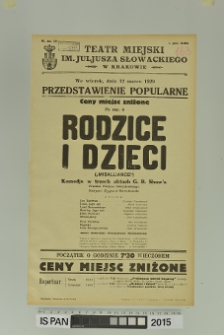 RODZICE I DZIECI (Misalliance)