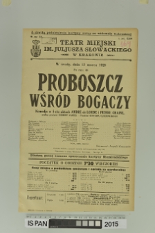PROBOSZCZ WŚR&Oacute;D BOGACZY