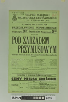 POD ZARZĄDEM PRZYMUSOWYM