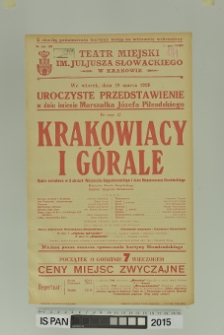 KRAKOWIACY I G&Oacute;RALE