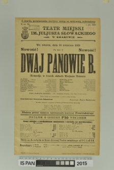 DWAJ PANOWIE B.