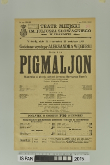 PIGMALJON (Pigmalion)
