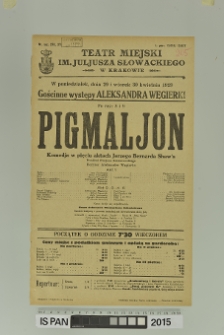 PIGMALJON (Pigmalion)