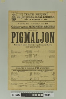 PIGMALJON (Pigmalion)