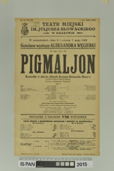 PIGMALJON (Pigmalion)