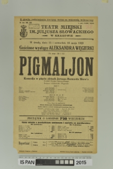 PIGMALJON (Pigmalion)