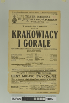 KRAKOWIACY I GÓRALE