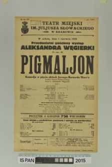 PIGMALJON (Pigmalion)