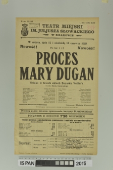 PROCES MARY DUGAN