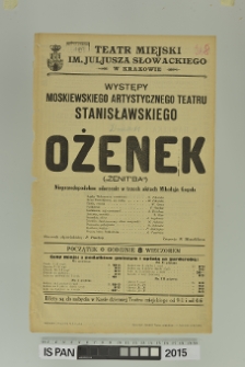 OŻENEK (Żenit'ba)