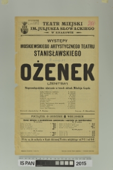 OŻENEK (Żenit'ba)