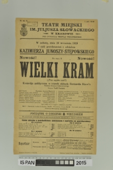 WIELKI KRAM (The apple cart)