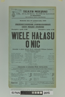 WIELE HAŁASU O NIC