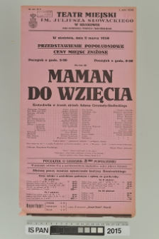 MAMAN DO WZIĘCIA