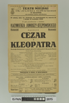 CEZAR I KLEOPATRA