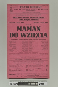 MAMAN DO WZIĘCIA