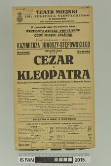 CEZAR I KLEOPATRA