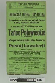 TAŃCE POŁOWIECKIE