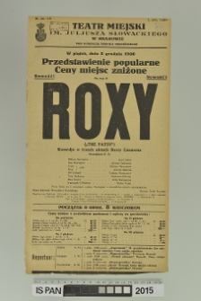 ROXY (The Patsy)