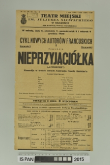 NIEPRZYJACIÓŁKA (L’Ennemie)