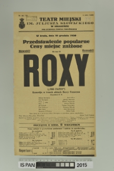 ROXY (The Patsy)