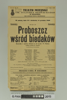 PROBOSZCZ WŚRÓD BIEDAKÓW