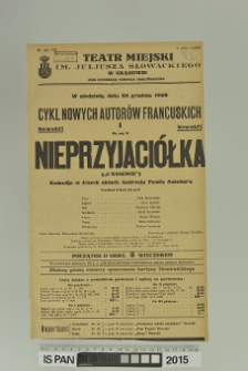 NIEPRZYJACIÓŁKA (L’Ennemie)
