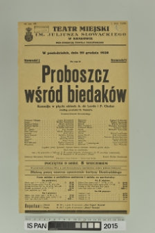 PROBOSZCZ WŚRÓD BIEDAKÓW