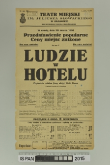 LUDZIE W HOTELU