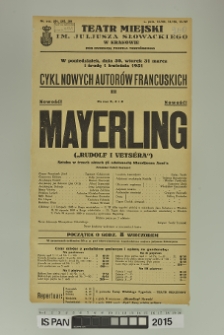 MAYERLING (Rudolf i Vetséra)