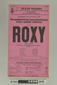 ROXY (The Patsy)