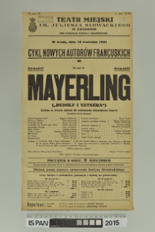 MAYERLING (Rudolf i Vetséra)