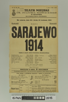 SARAJEWO 1914
