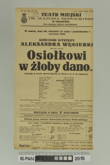 OSIOŁKOWI W ŻŁOBY DANO…