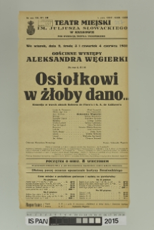 OSIOŁKOWI W ŻŁOBY DANO…
