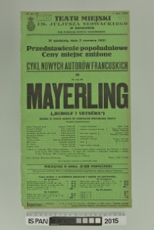MAYERLING ( Rudolf i Vetséra )
