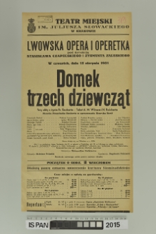 DOMEK TRZECH DZIEWCZĄT
