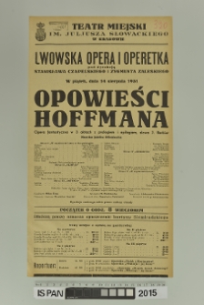 OPOWIEŚCI HOFFMANA
