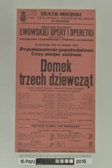 DOMEK TRZECH DZIEWCZĄT
