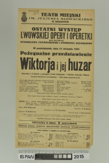WIKTORJA I JEJ HUZAR