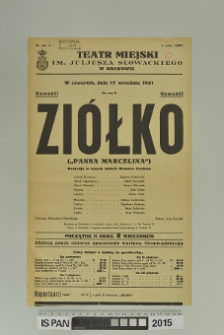 ZIÓŁKO ( Panna Marcelina )