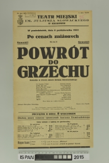 POWRÓT DO GRZECHU