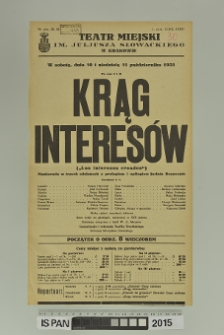 KRĄG INTERES&Oacute;W ( Los intereses creados )