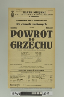 POWRÓT DO GRZECHU