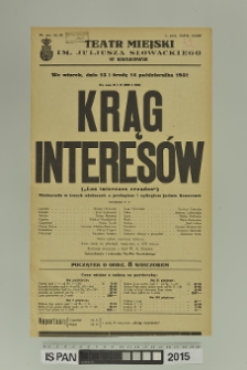KRĄG INTERES&Oacute;W ( Los intereses creados )