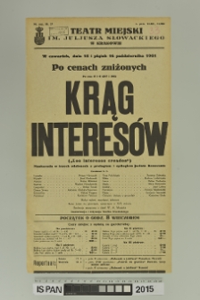 KRĄG INTERES&Oacute;W ( Los intereses creados )