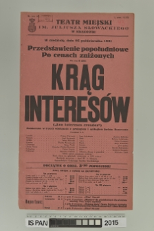 KRĄG INTERES&Oacute;W ( Los intereses creados )