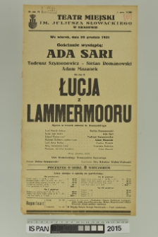 ŁUCJA Z LAMMERMOORU